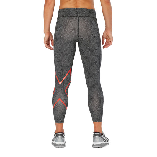 2XU Mid-Rise Print Womens Compression 7/8 Tight