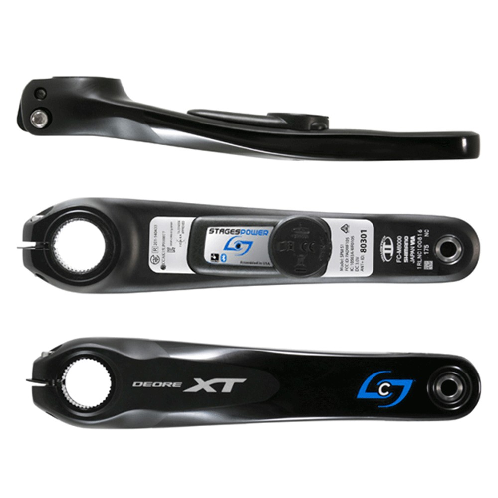 Stages Cycling Power L XT M8000 MTB Crank Arm