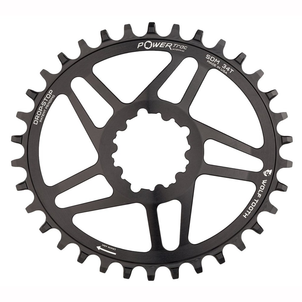 Wolf Tooth Components Direct Mount PowerTrac Elliptical Chainring For SRAM