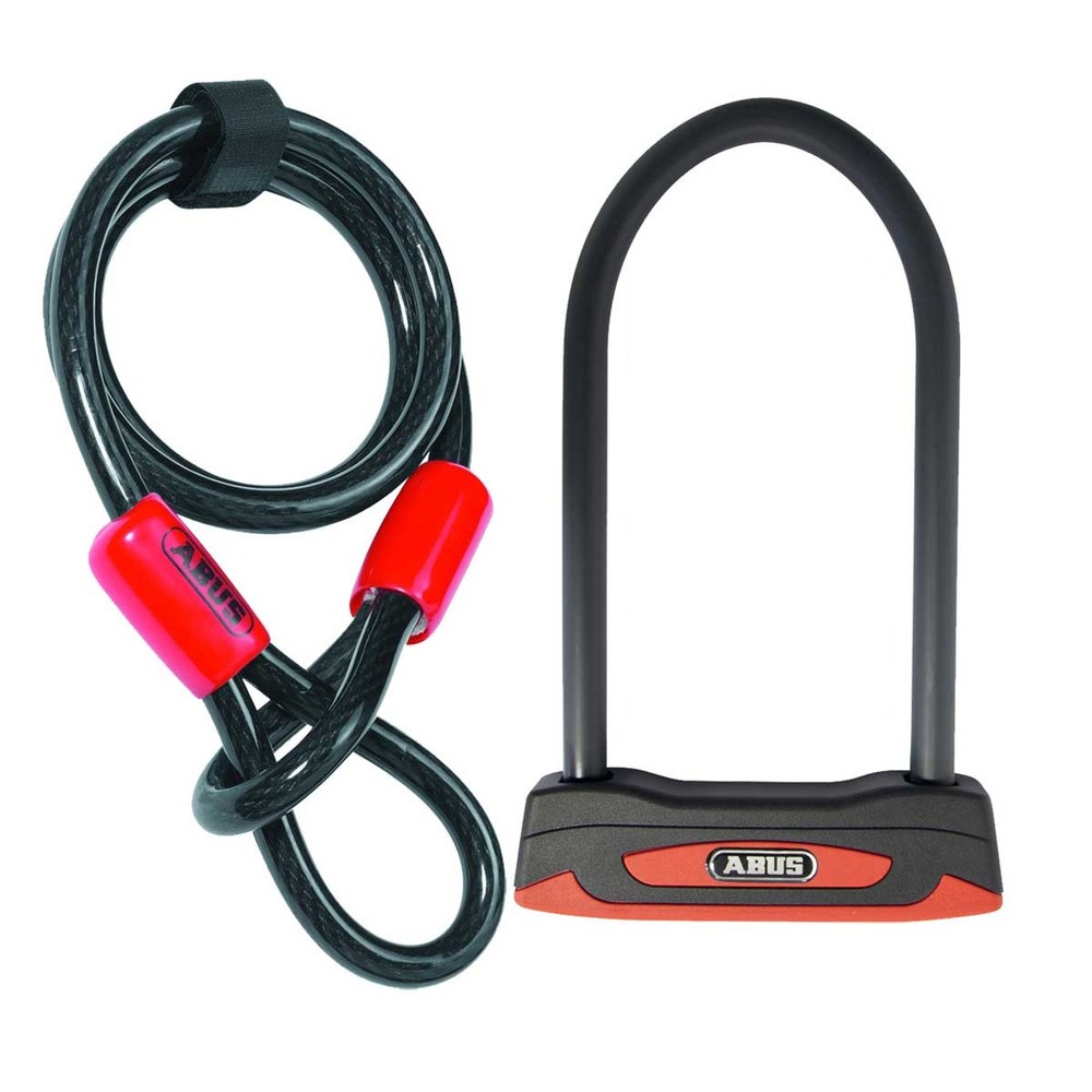 Abus Granit 53 And Cobra Cable Lock Combination Pack Sold Secure Gold
