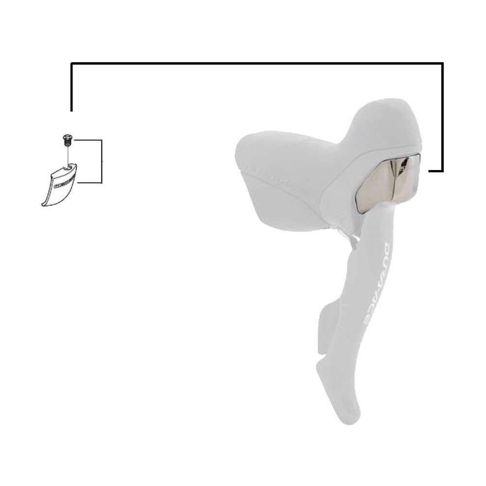 Shimano Dura-Ace ST-7900 Lever Nameplate A And Screw (LH)