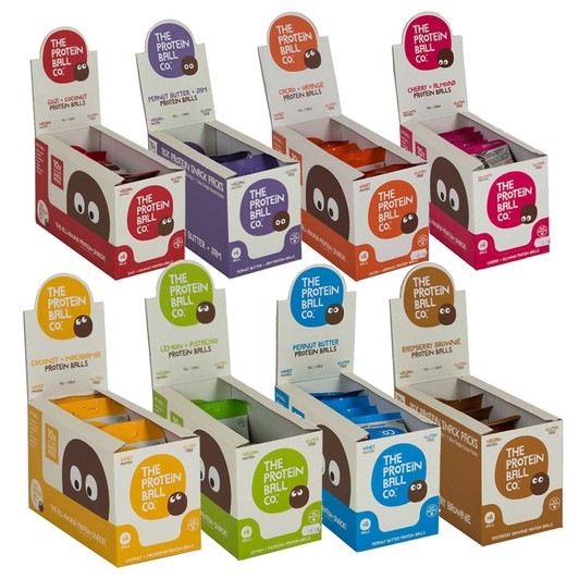 The Protein Ball Co Protein Balls Box of 10 x 45g Sigma Sports