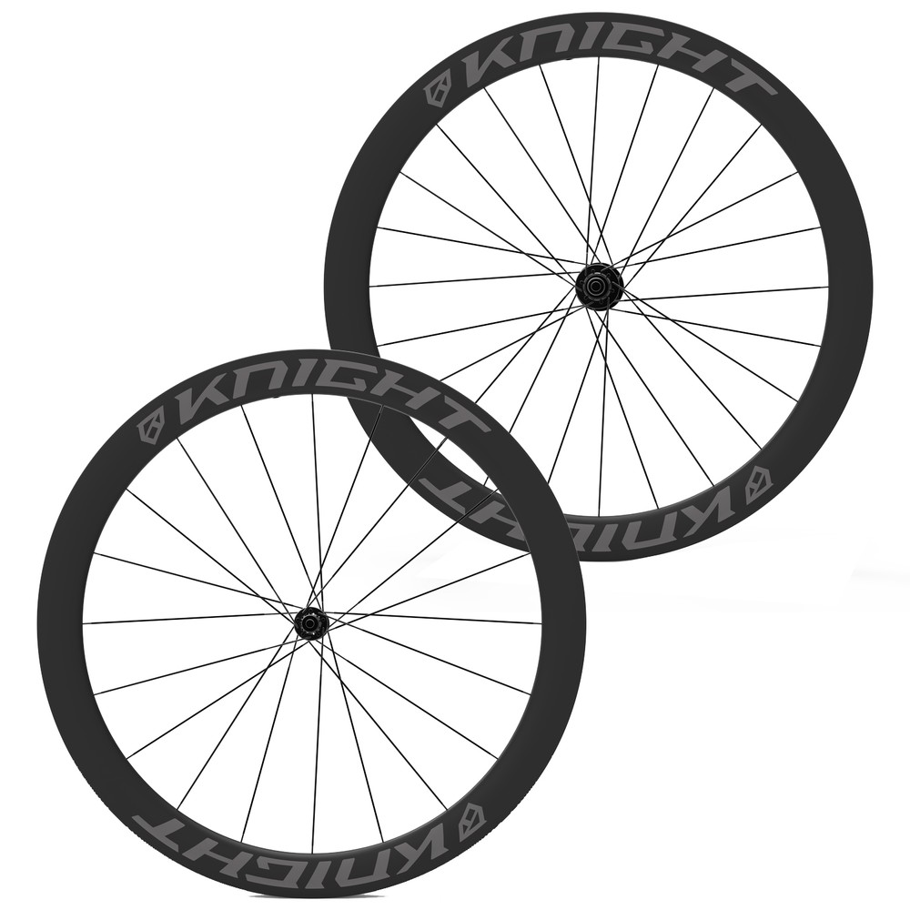 Knight Composites 50 Tubeless Aero Carbon Clincher Disc DT Swiss 240 Wheelset
