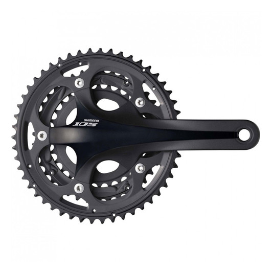 Shimano 105 5700 10-Speed Triple Chainset (Black) 50-39-30