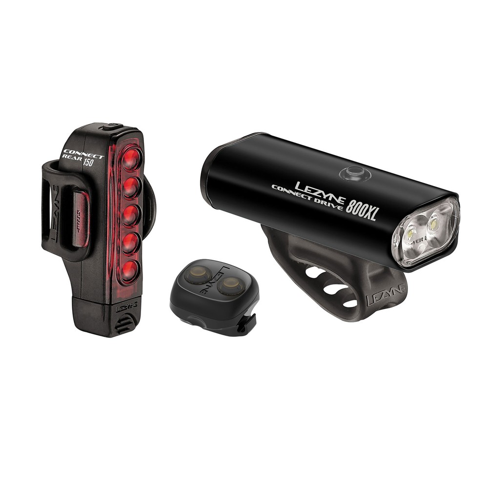 Lezyne Connect Drive 800XL & Strip Drive 150 Light Set