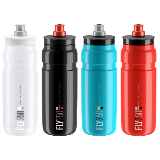 750 ml Elite Fly clear with grey logo