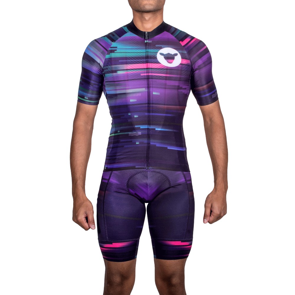Black Sheep Cycling Chaos Collection Short Sleeve Jersey