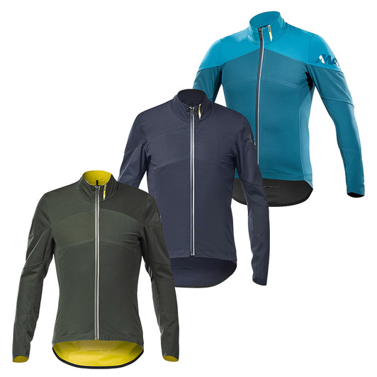 Veste Softshell Vélo Mavic Cosmic Pro Vision - Homme Taille M - Noir/Jaune - Imperméable