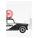 Hitting The Wall Caravan 2 - Peugeot 404 Print