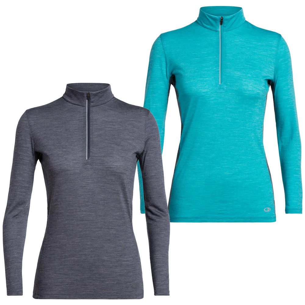 Icebreaker Amplify Half Zip Long Sleeve Womens Running Top