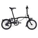 Brompton Black Edition Steel S2L Folding Bike With Mudguards