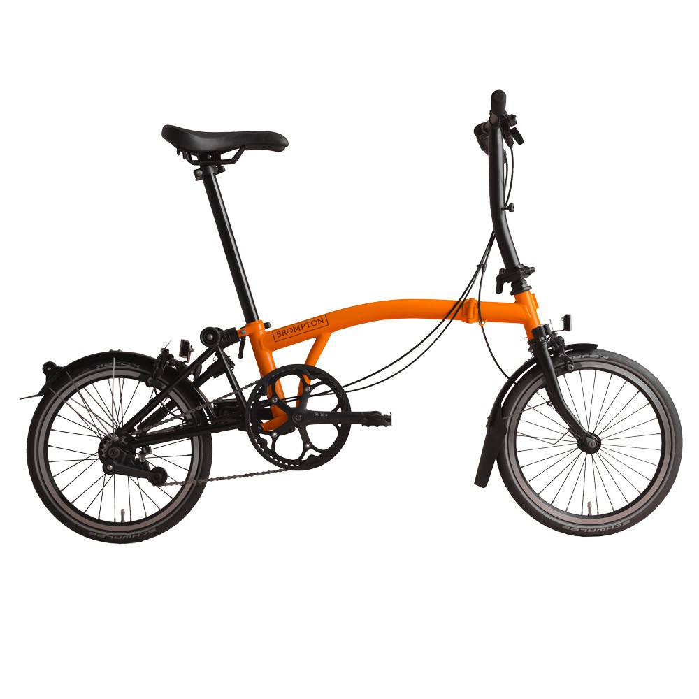 Brompton Black Edition S6L Folding Bike With Mudguards