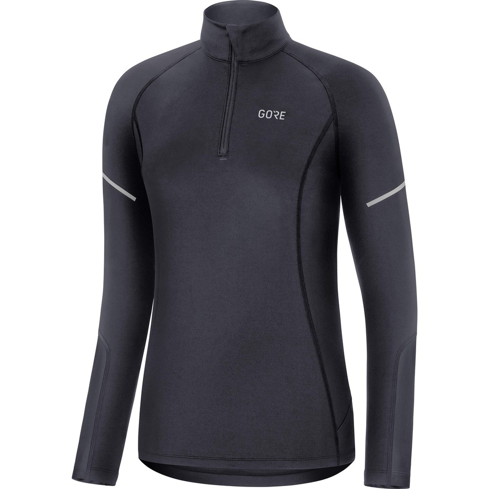 GOREWEAR M Womens Mid Long Sleeve Zip Running Shirt