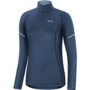 GOREWEAR M Womens Mid Long Sleeve Zip Running Shirt