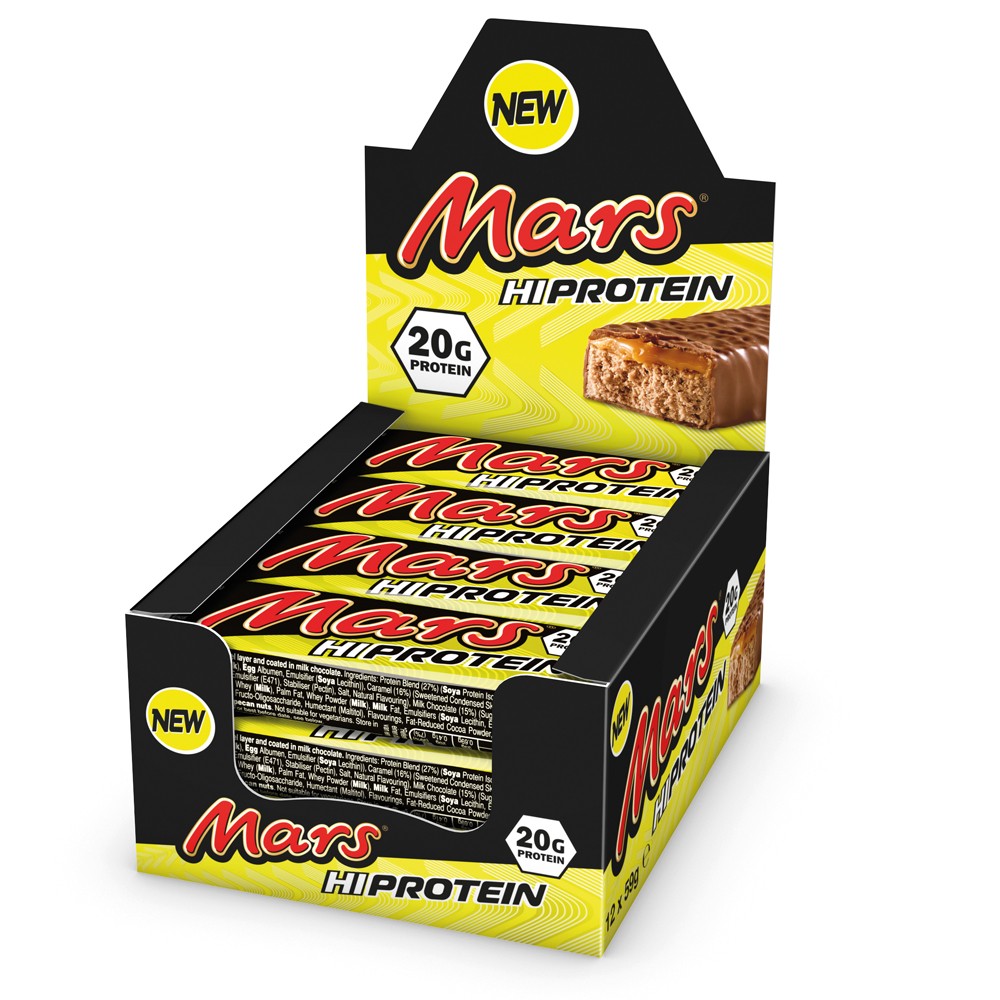 Mars High Protein Bar Box of 12 x 59g Sigma Sports