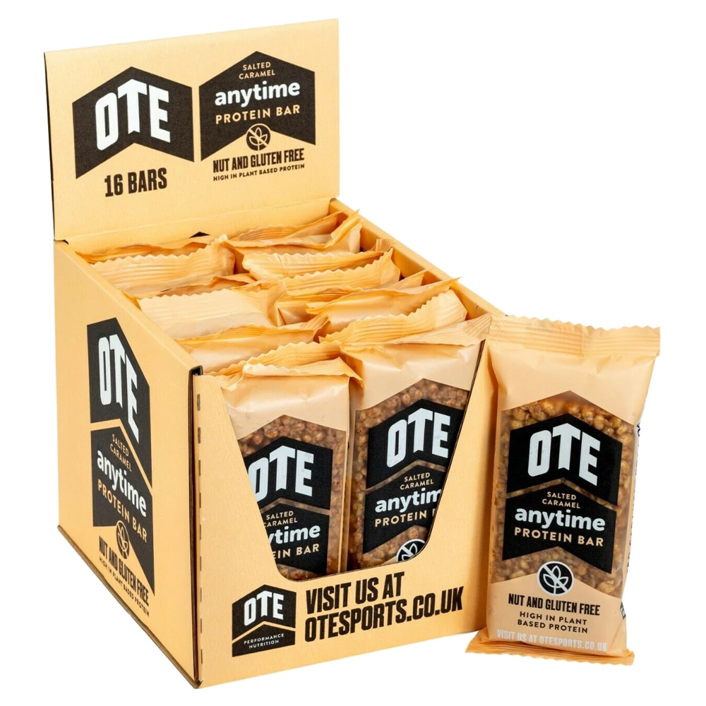 Sigma Sports OTE Anytime Protein Bar Box of 16 x 55g | Discount Codes available, easy returns, up to £25 off with Newsletter Signup, FREE Postage over £60