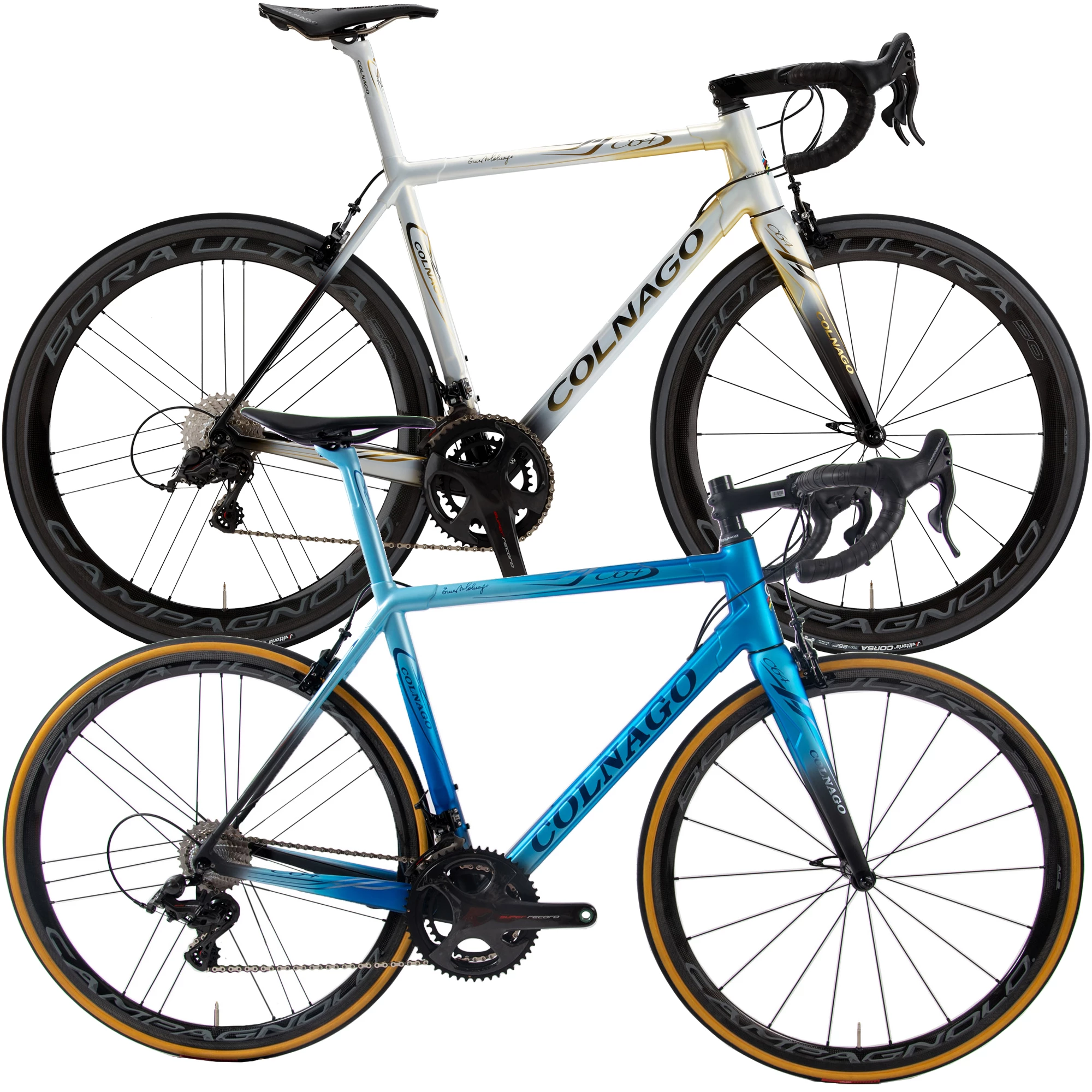 Colnago C64 Art Decor Super Record 12-Speed Road Bike (Sloping