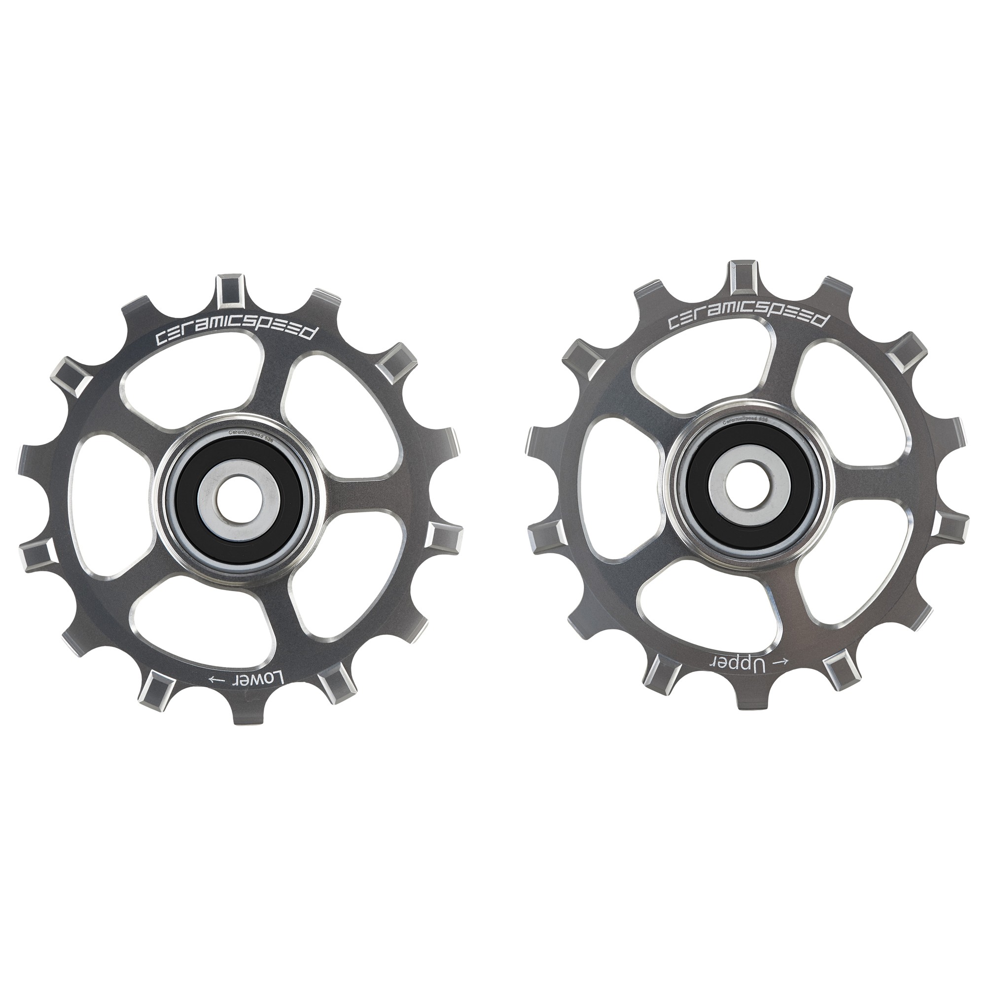 CeramicSpeed Shimano XT/XTR MTB Coated Pulley Wheels Silver Ltd
