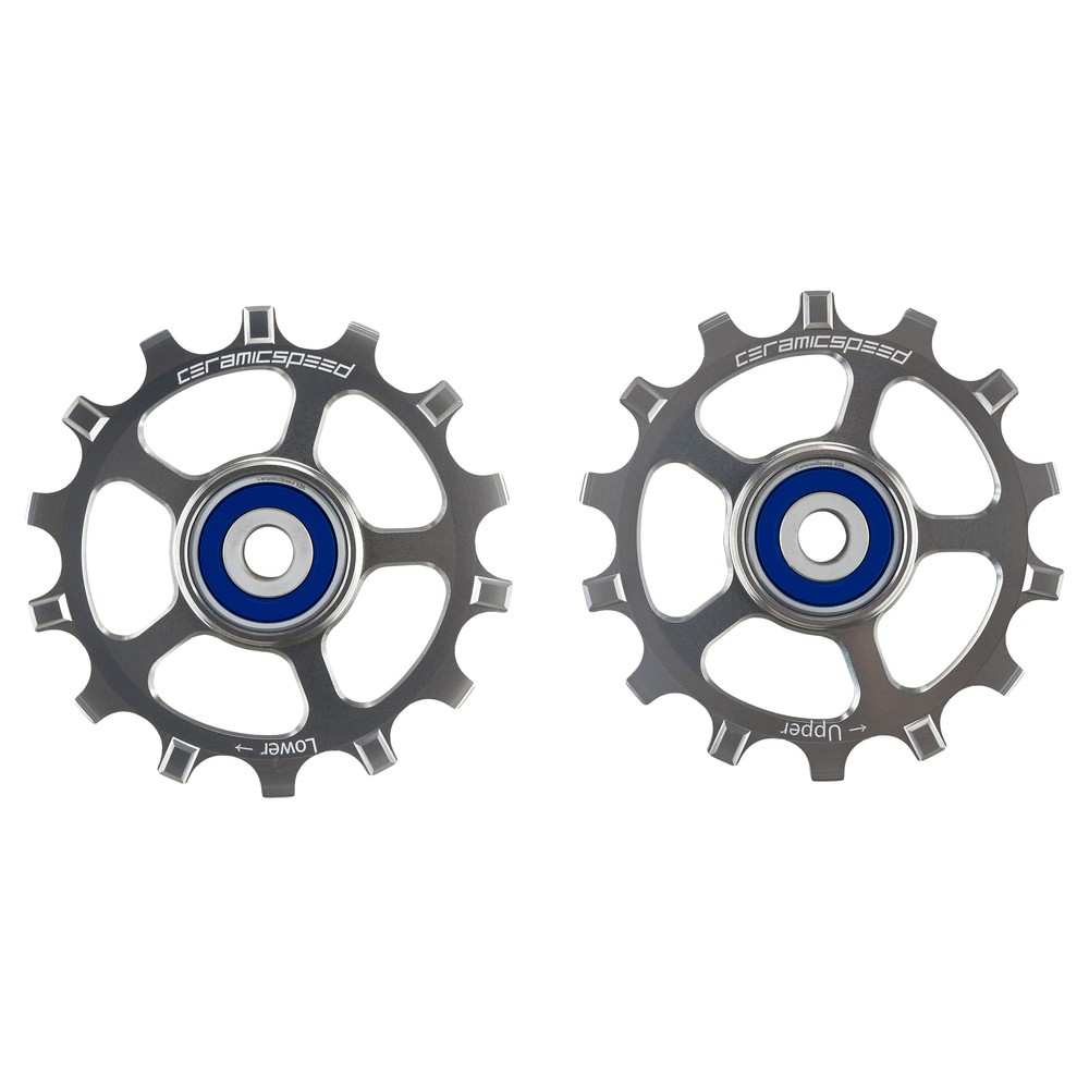 CeramicSpeed Eagle 14 MTB Coated Pulley Wheels - Silver Ltd Edition