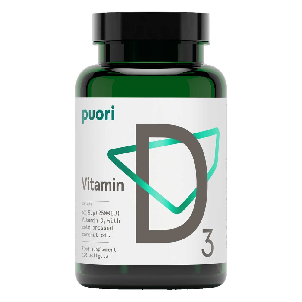 Puori D3 - Vitamin D (2500 IU)  - 120 Softgels