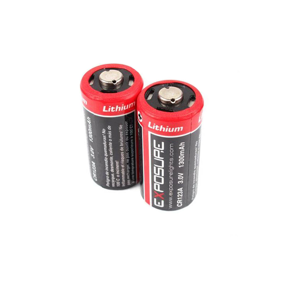 Exposure Lights Disposable RCR123 Batteries