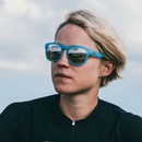 POC Require Sunglasses Kalkopyrit Blue With Violet/Silver Mirror Lens