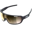POC Do Blade Clarity Sunglasses Uranium Black With Violet/Gold Mirror Lens
