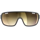 POC Do Blade Clarity Sunglasses Uranium Black With Violet/Gold Mirror Lens