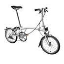 Brompton Steel S2L Folding Bike With Mudguards
