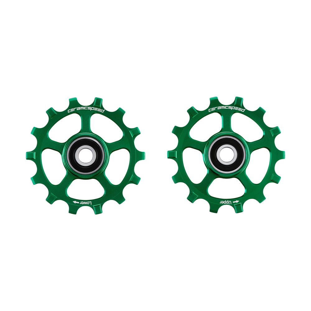 CeramicSpeed Shimano XT/XTR 12speed Coated Pulley Wheels Green Ltd