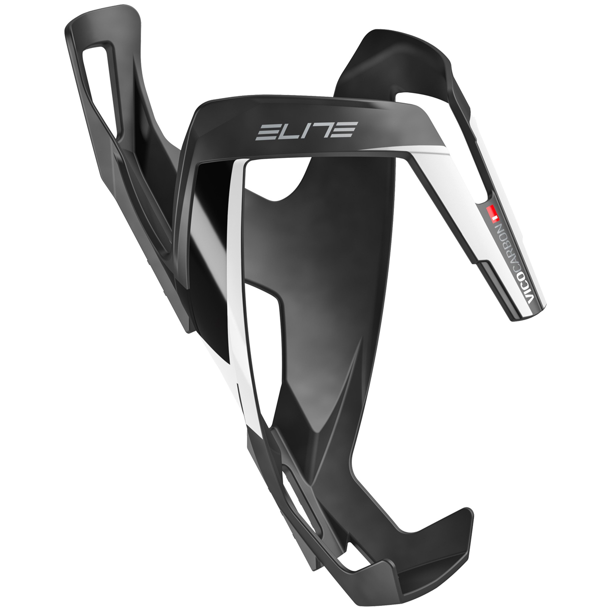 ELITE ボトルケージ ブラック・ホワイト VICO CARBON エリート VICO(ヴィコ) コンポジットカーボン ボトルケージ(2020