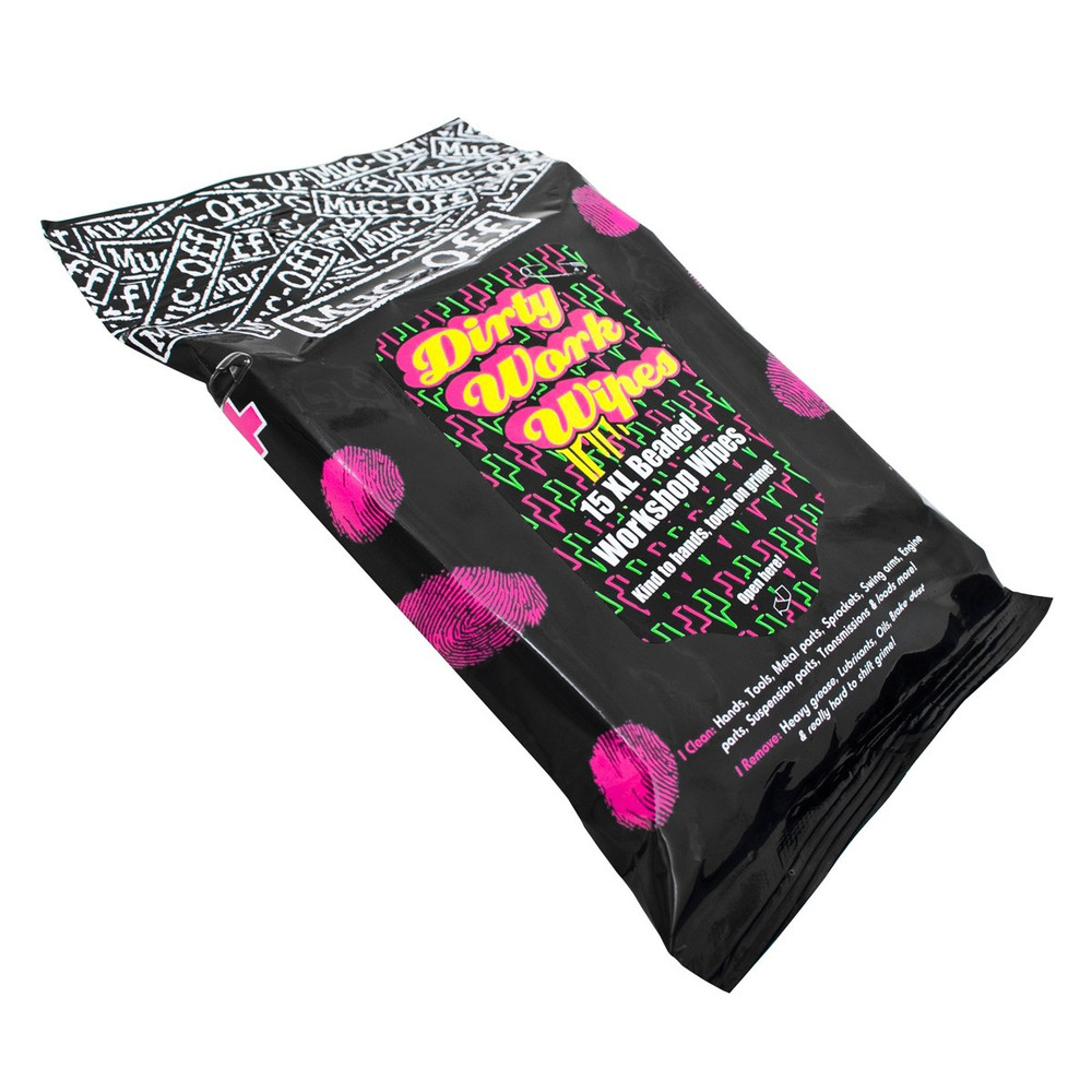 Muc-Off Dirty Work Wipes (Pack 15)