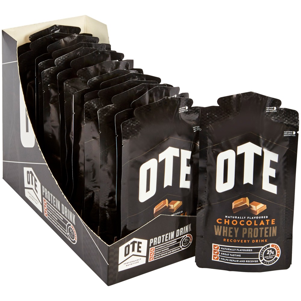 OTE Whey Powdered Protein Recovery Drink 14 x 52g Sigma Sports