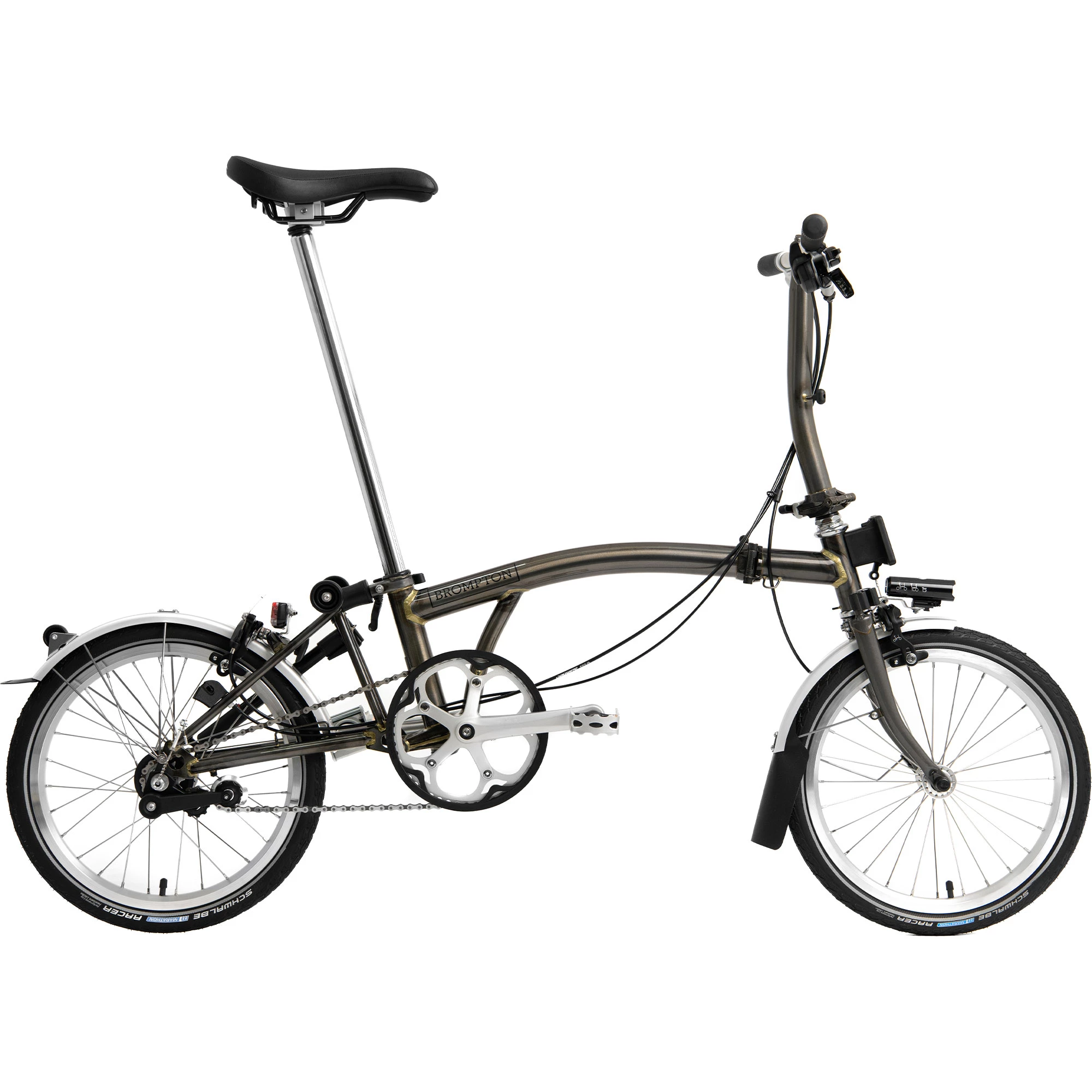 Brompton Black Edition S2L Superlight Folding Bike with Lacquer