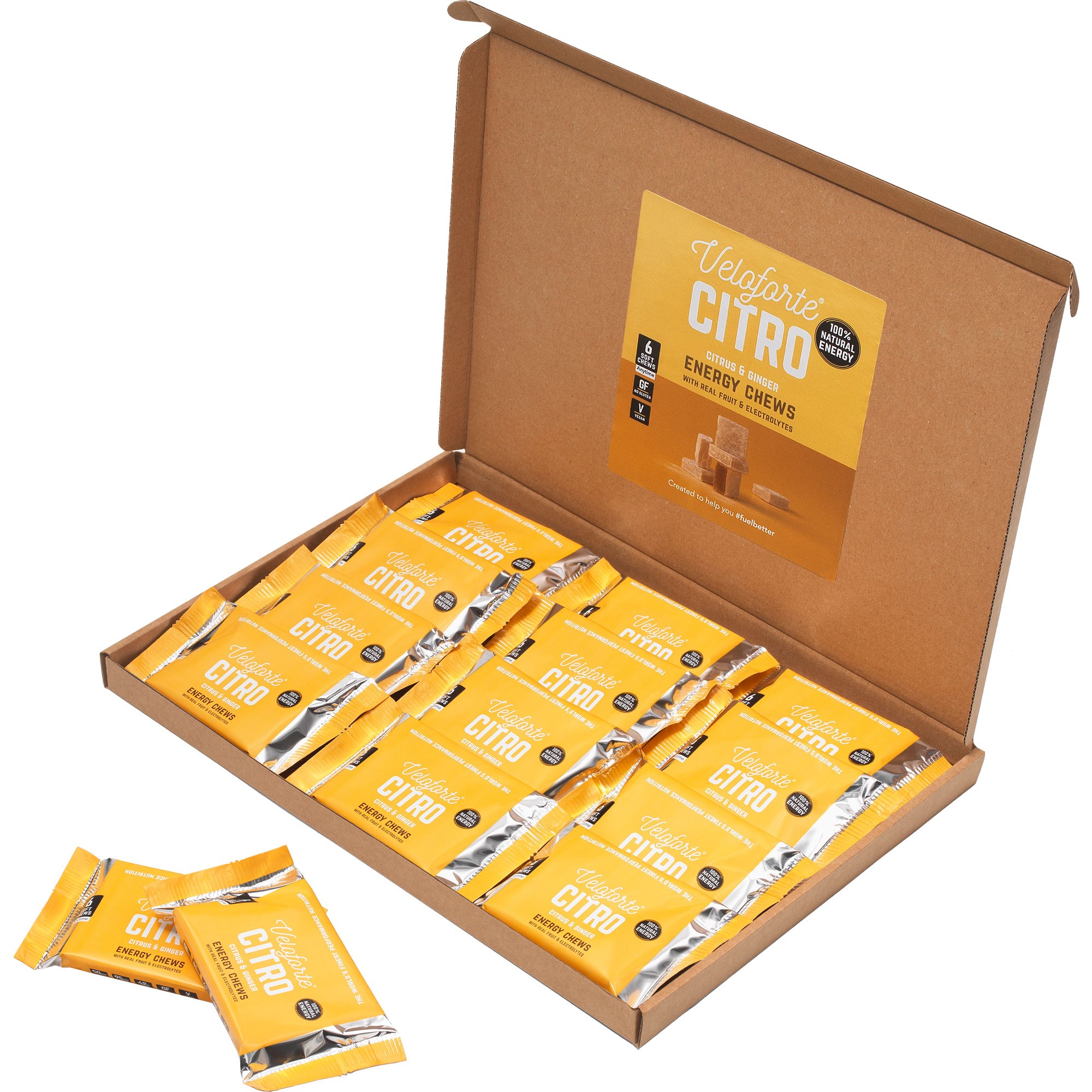 Veloforte Citro Cubos Energy Chews Box of 12 Sigma Sports