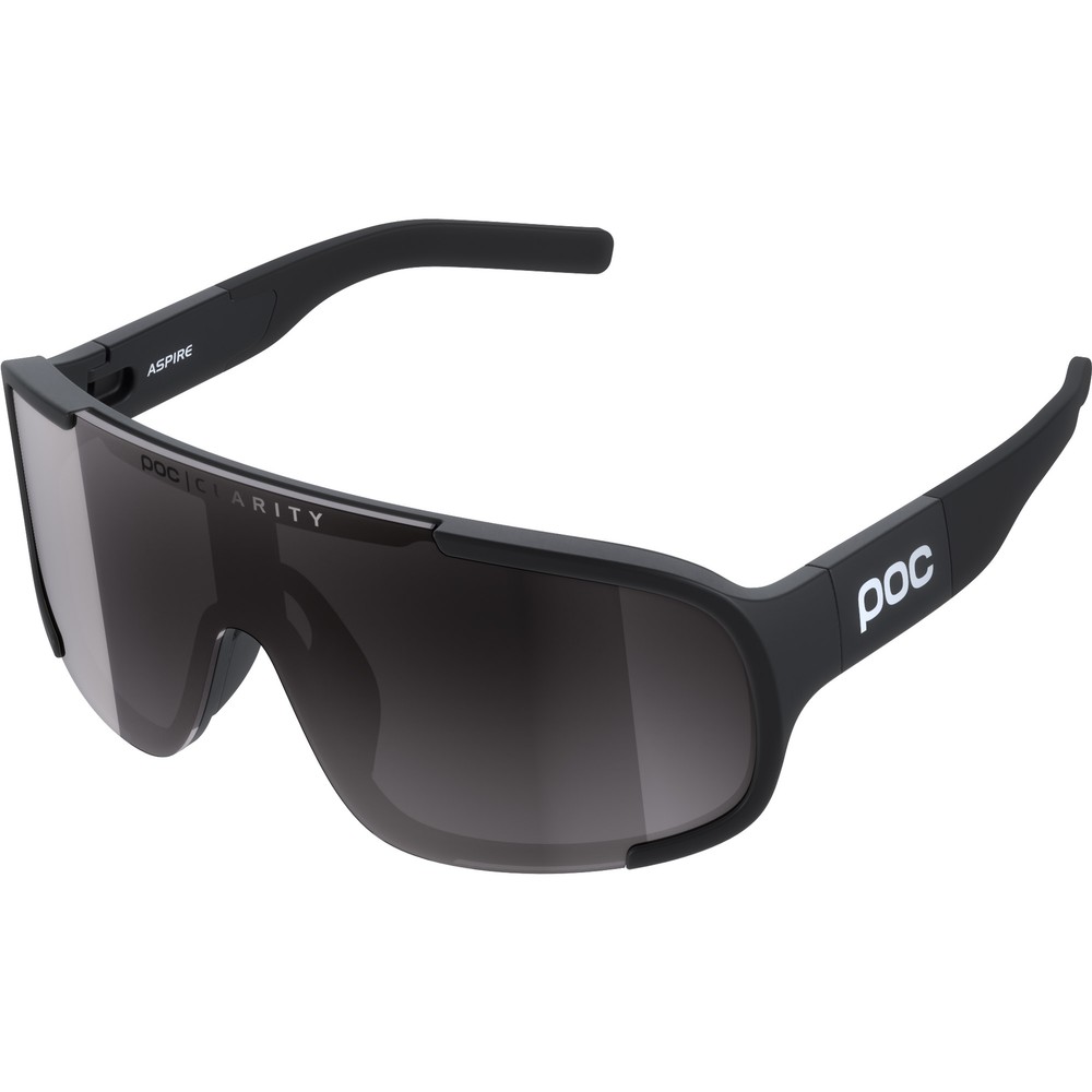 POC Aspire Sunglasses Uranium Black With Clarity Road Grey Lens