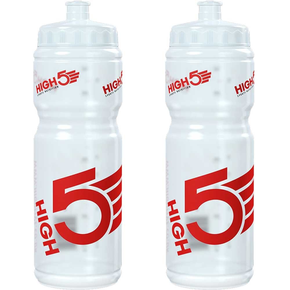 High5 Clear Water Bottle 750ml Bundle (2 Bottles)