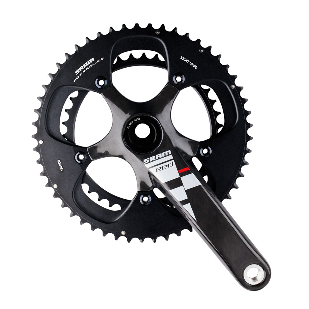 SRAM Red Black BB30 Chainset 2012 (cups NOT Inc) 53/39