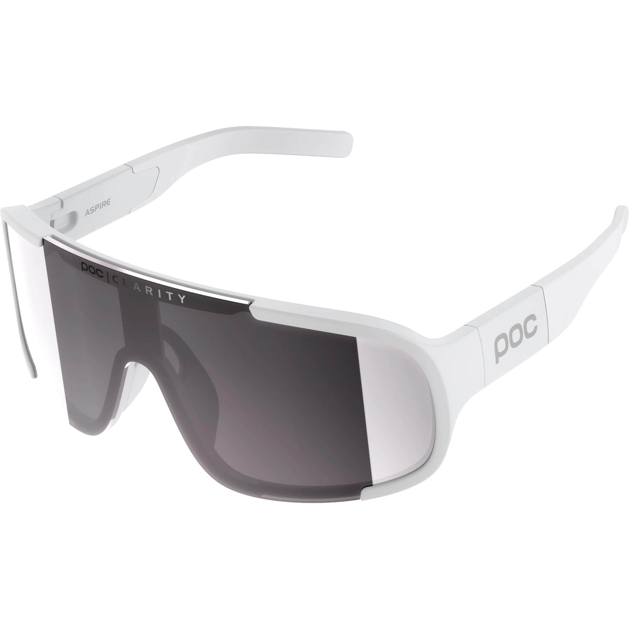 poc aspire sunglasses hydrogen white with violet silver mirror lens sigma sports