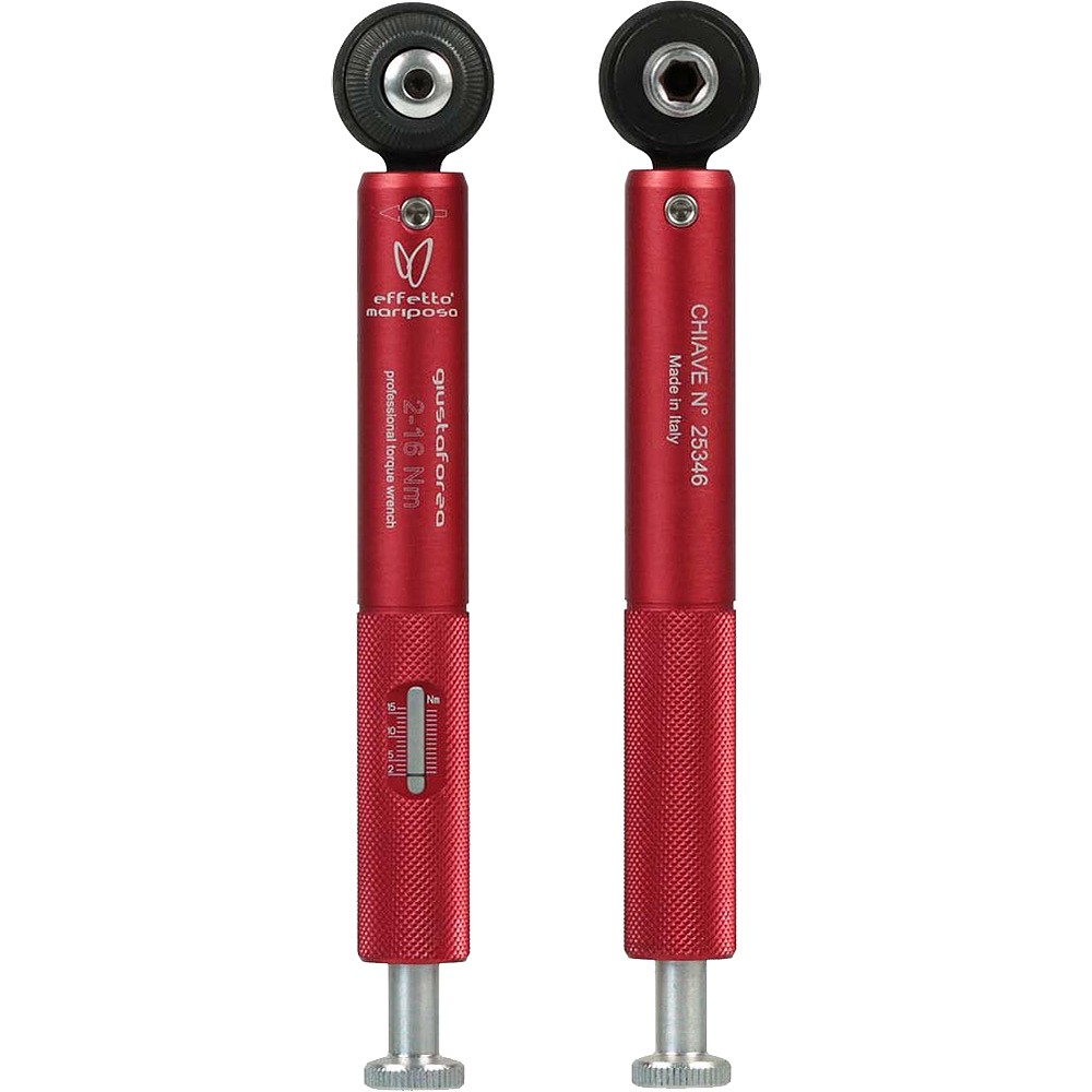 Effetto Mariposa Giustaforza II Pro Deluxe Torque Wrench 2-16Nm Inc Bits