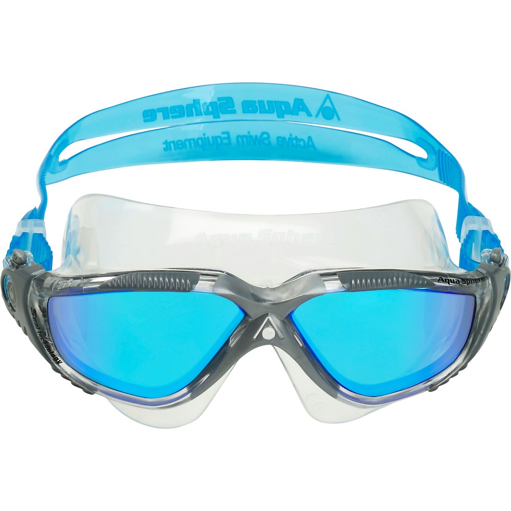 Aqua Sphere Vista Swim Mask with Blue Titanium Mirror Lenses Sigma Sports