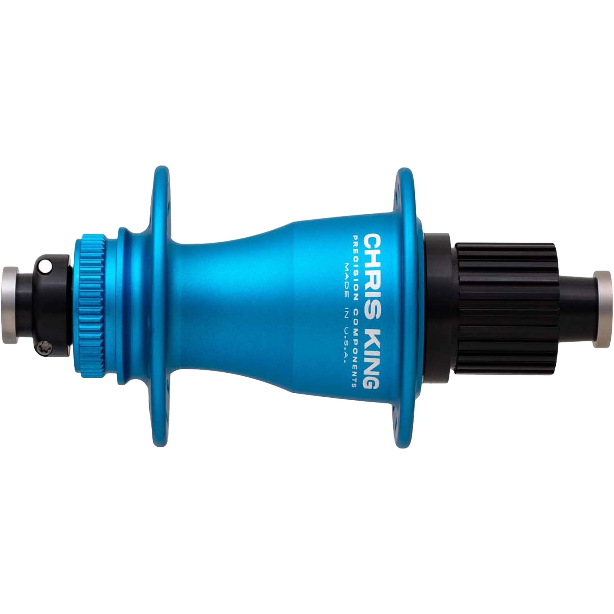 Chris King R45 Disc Centerlock Moyeu arrière, 142x12mm, 24 H., roulements acier, Shimano Microspline