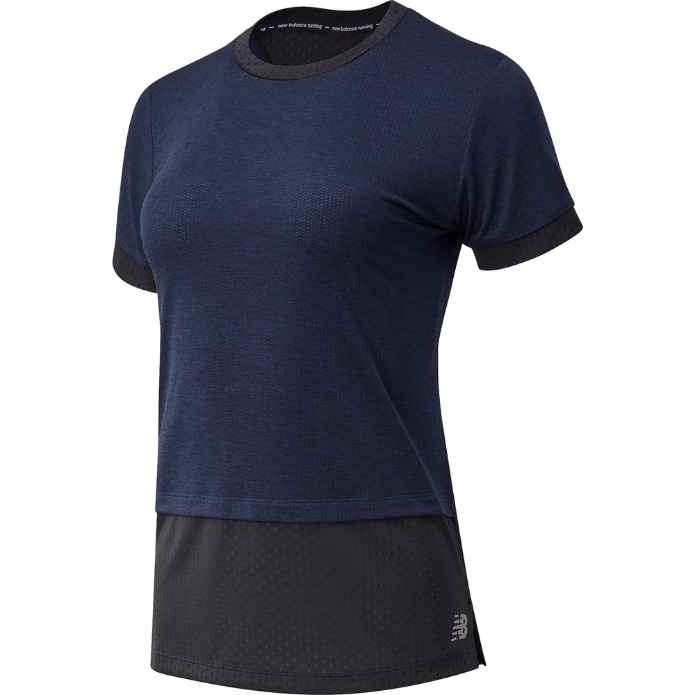 New Balance Impact Hybrid Womens Short Sleeve Running Shirt | Sigma Sports