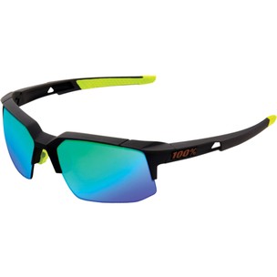 100% Speedcoupe Sunglasses With Green Mirror Lens