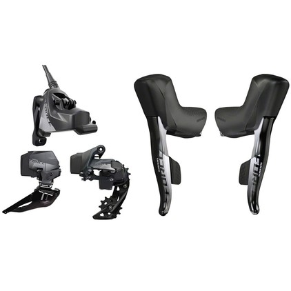 パーツ SRAM Force etap AXS D1 HRD SRAM Force eTap AXS 2x12-Speed D1 Electronic HRD FM Center Lock