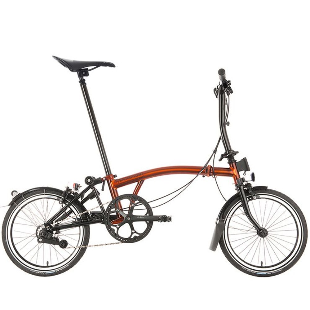 Brompton Black Edition S6L Folding Bike With Lacquer Finish