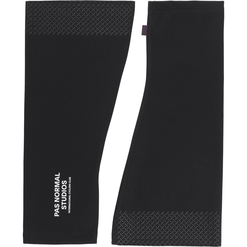 Sigma Sports Pas Normal Studios Logo Knee Warmers | Discount Codes available, easy returns, up to £25 off with Newsletter Signup, FREE Postage over £60