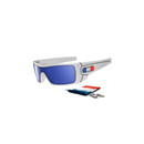 Oakley France Batwolf Glasses Polished White Ice Iridium Lens