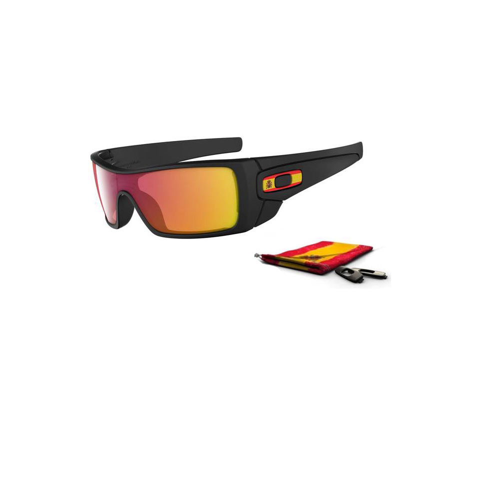 Oakley Spain Batwolf Glasses Matte Black Ruby Iridium Lens