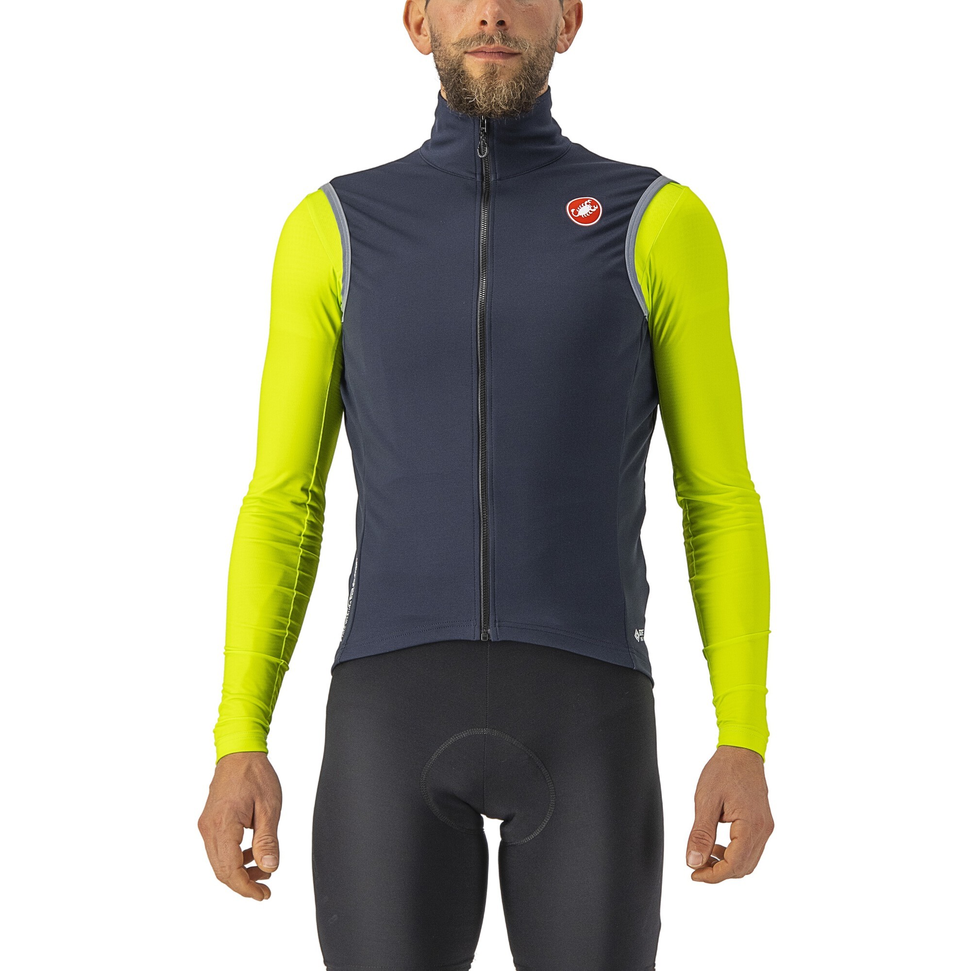 CASTELLI 4522511 Perfect RoS 2 Jacket Herenjas Light Black/Black Reflex, XL